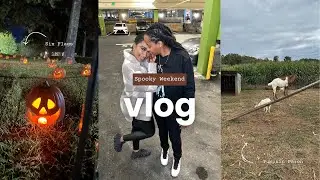 Vlogtober Week 3 + Spend a spooky weekend with us + Six Flags Fright Fest and Pumpkin Patch Vlog