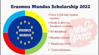 Erasmus Mundus Scholarship 2022: All Disciplines: Now Open