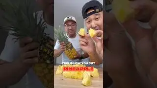 How to cut pineapple easily🍍🔪