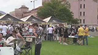 Fans tailgate before CU Buffs' matchup against ND State