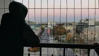 Михайловский Златоверхий Собор с колокольни Собора Софии Киевской