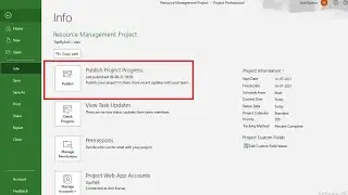 Create Project using MS Project and Publish to Project Web App PWA Project Online