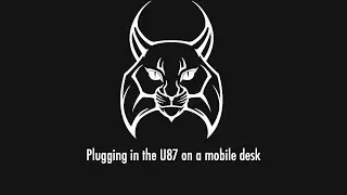 Plugging in the U87 on a mobile desk