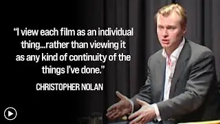MEMENTO director Christopher Nolan on looking at each new film through a fresh set of eyes
