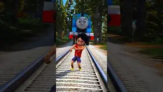 GTA V: SPIDER-MAN 2 SAVING SHIVA FROM THOMAS THE TRAIN 