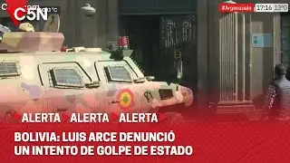 BOLIVIA: TANQUETAS y MILITARES ARMADOS ingresan y cierran la PLAZA MURILLO