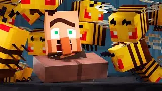 VILLAGER NEWS: BEES (MINECRAFT ANIMATION) 