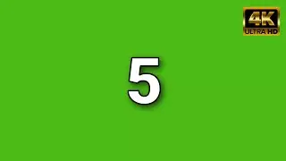 5 seconds countdown green screen