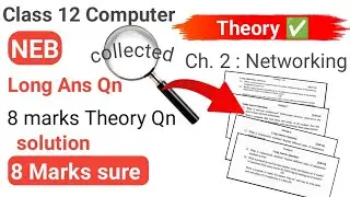 Class 12 Data Communication and Networking in One Shot | 8 marks sure question| 