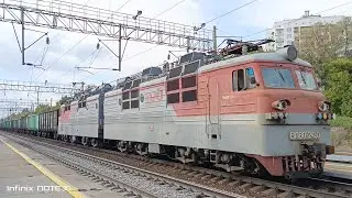 17.05.2024. ('Тимашевец' и полувагоны). 'ВЛ80С-2450' с грузовым.