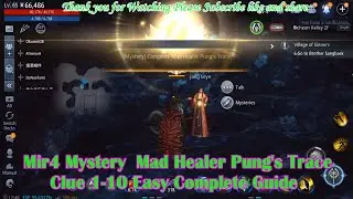 Mir4 Mystery Myriad Needle   Mad Healer Pung's Trace Clue 1-10 Super Easy Complete Guide