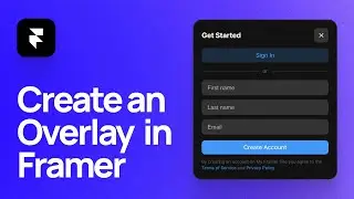 How to Create Responsive Overlay and Modal Components in Framer | Framer Responsive Design Tutorial
