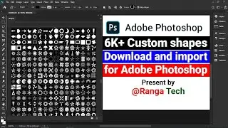 6K+ Custom shapes Download and import for Adobe Photoshop | Custom Shape Tool