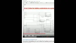Simulink Modelling of an E-bike for battery estimation on a given track comparison