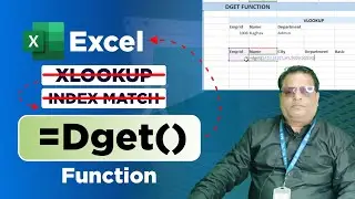 DGET Function: The Advanced Lookup Tool That Outshines VLOOKUP 2025 
