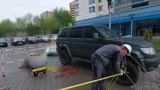 Подъём керамогранита на пожарный балкон в ЖК Воробьёвы горы