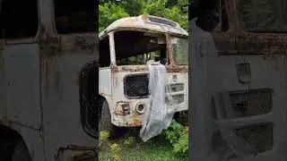 Два заброшенных Паз-672 среди Аджарских гор в Батуми, Грузия 