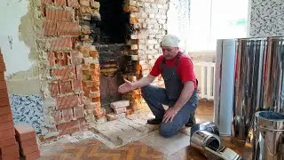 Печь для отопления 20-25 кв.м. пошагово, как сложить печь, печь без порядовки, часть 2