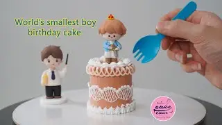 World’s smallest boy birthday cake tutorials for aniversary | How To Make A Cake for Boys