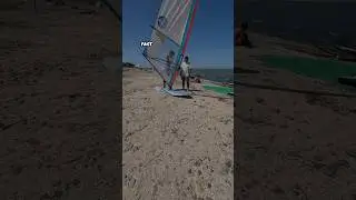 Пробую первый раз виндсерфинг 🏄‍♂️💨