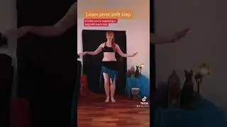 Learn belly dance - pivot shift step