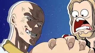 Saitama lifting Thor’s hammer (ONE PUNCH MAN parody)