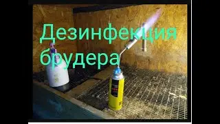 Подготовка брудера. Обработка огнём и марганцовкой. Новая партия Бройлеров.