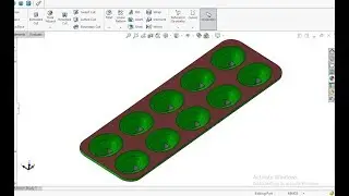 How to Make Egg Tray in SolidWorks by using shell command