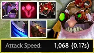 5 Shots/Sec: Max Attack Speed Machine Gun Sniper [Chemical Rage + Bloodlust] Dota 2 Ability Draft