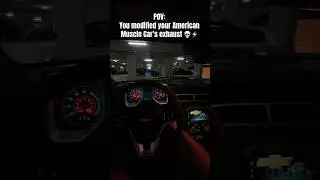 Exhaust mods on American Muscle cars be like...