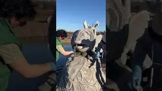 скульптура рыбы..мастер Коля помощник Зоя 