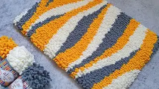 Wow! Super DIY rug in 2 days! Carpet from Alize Puffy Fine