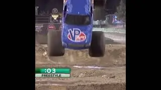 The first ever successful monster truck front flip. WILD 🤯 | 