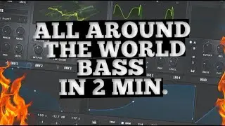 REMAKE R3HAB ALL AROUND THE WORLD BASS IN 2 MIN. (FREE PRESET)