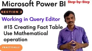 #21 How to Create Fact table | perform Mathematical operation | Power BI Full Course | Power BI Tuto