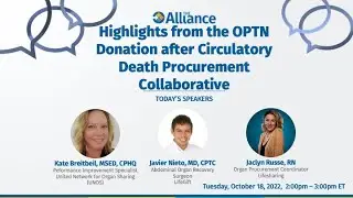 Highlights from the OPTN Donation after Circulatory Death Procurement Collaborative