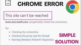 How To Fix This Site Can't Be Reached Problem In Chrome | This Site Can't be Reached
