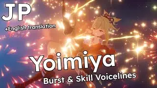 Yoimiya - Elemental Skill and Burst Voice Lines - Japanese dub with English subtitles
