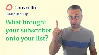 3-Minute ConvertKit Tip: What's The ONE thing that converts my subscribers into customers?