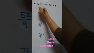 Division Trick/How to divide by#9#shorts#tricks