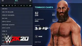 WWE 2K20 All Superstar Overalls, Stats, & Teams (100+ Characters)