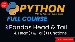 Pandas head | Pandas tail | Pandas head and tail function in Python