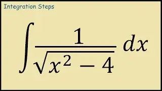 How to Integrate 1/sqrt(x^2-4)