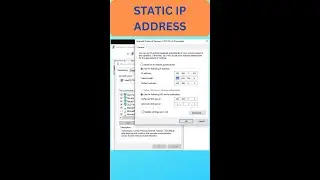 Set IP address manually in Windows PC | Static IP Address 