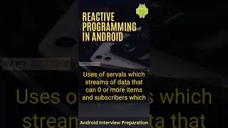 Reactive Programming In Android #shorts #android