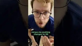 Regular people pushing changes to Git vs Me pushing changes to Git  #coding #gitclient #git