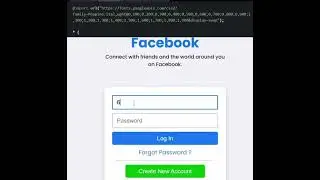How to Create Facebook Login Page Using Html