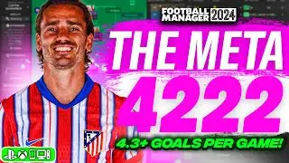 BROKEN META 4222 FM24 Tactic! (4+ Goals Per Game!) | Best FM24 Tactics