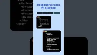 Responsive CSS Cards. #css #flexbox #responsivecards #responsivewebdesign