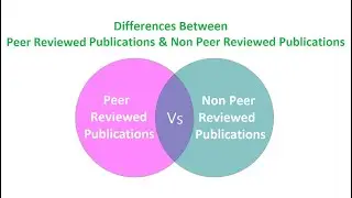 Differences Between Peer Reviewed Publications and Non Peer Reviewed Publications